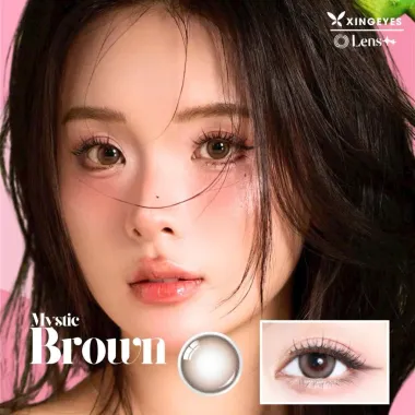(Giá 1 chiếc) Lens 1Day Mystic Brown chống ánh sáng xanh