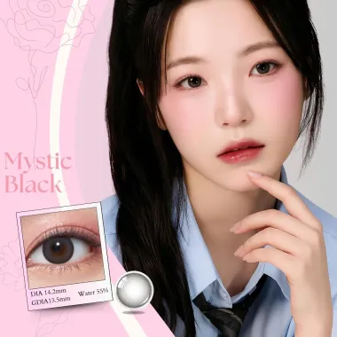(Giá 1 chiếc)Lens 1Day Mystic Black chống ánh sáng xanh