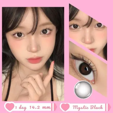 (Giá 1 chiếc)Lens 1Day Mystic Black chống ánh sáng xanh