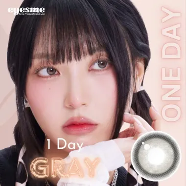 (GIÁ 1 CHIẾC) 1Day Gray - Màu xám tự nhiên - Kính áp tròng Eyesme