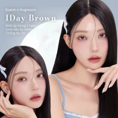 (GIÁ 1 CHIẾC) 1Day Gray - Màu xám tự nhiên - Kính áp tròng Eyesme