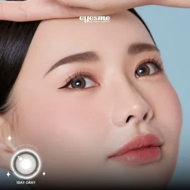 (GIÁ 1 CHIẾC) 1Day Gray - Màu xám tự nhiên - Kính áp tròng Eyesme