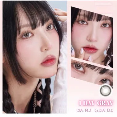 (GIÁ 1 CHIẾC) 1Day Gray - Màu xám tự nhiên - Kính áp tròng Eyesme