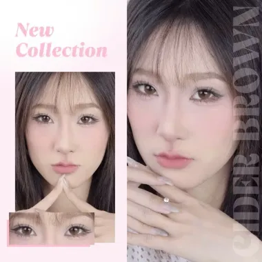 (GIÁ 1 CHIẾC) Lens 1 ngày Eyesme – CIDER BROWN giãn nhẹ 14.1mm