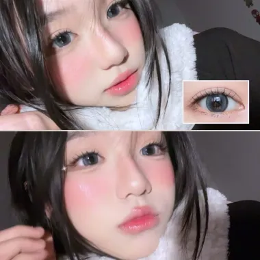 (GIÁ 1 CHIẾC) Lens 1Day Alice Gray Giãn Tròng 14.5mm tone Xám đen bí ẩn