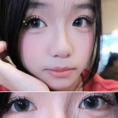 (GIÁ 1 CHIẾC) Lens 1Day Alice Gray Giãn Tròng 14.5mm tone Xám đen bí ẩn