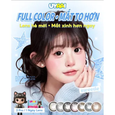 (GIÁ 1 ĐÔI) Lens 1 Ngày UYAAI bộ Sưu tập Gdia Giãn To