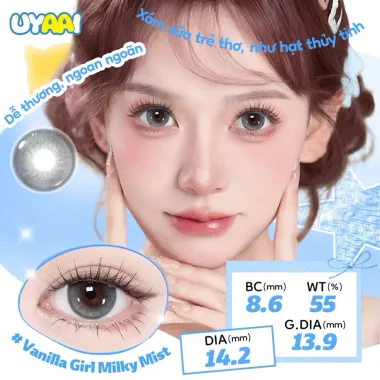 (GIÁ 1 ĐÔI) Lens 1 Ngày UYAAI bộ Sưu tập Gdia Giãn To