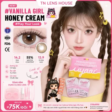(GIÁ 1 ĐÔI) Lens 1 Ngày UYAAI bộ Sưu tập Gdia Giãn To