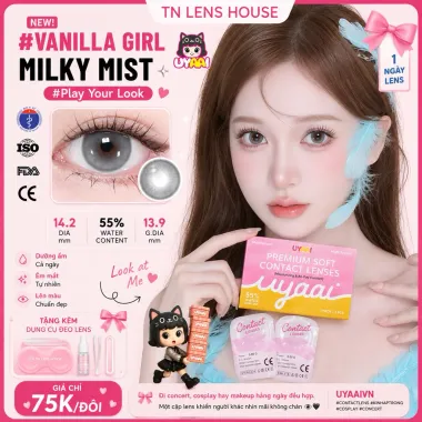 (GIÁ 1 ĐÔI) Lens 1 Ngày UYAAI bộ Sưu tập Gdia Giãn To