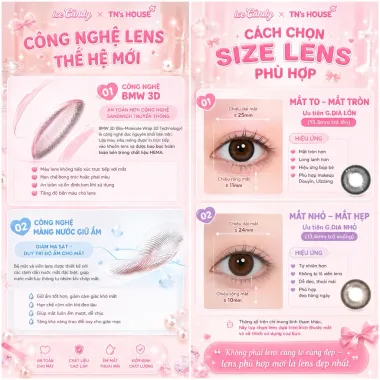(GIÁ 1 ĐÔI) Lens 1Day ICE CANDY x TN LENS HOUSE 