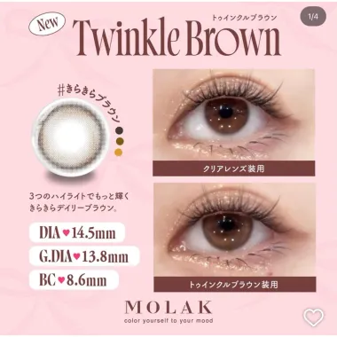 (GIÁ 1 ĐÔI) Molak 1Day – lens Nhật chính hãng