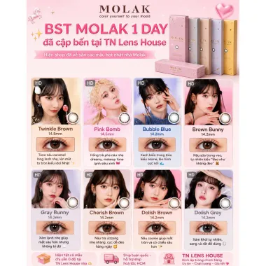 (GIÁ 1 ĐÔI) Molak 1Day – lens Nhật chính hãng