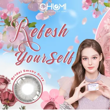 Bridal Smoky Gray - Lens Xám khói nhẹ - viền tia không giãn tròng 14.0mm