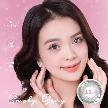 Bridal Smoky Gray - Lens Xám khói nhẹ - viền tia không giãn tròng 14.0mm