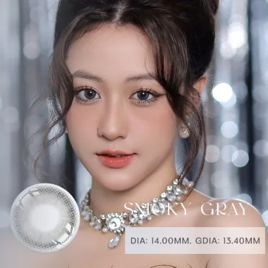 Bridal Smoky Gray - Lens Xám khói nhẹ - viền tia không giãn tròng 14.0mm