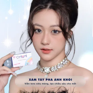 Bridal Smoky Gray - Lens Xám khói nhẹ - viền tia không giãn tròng 14.0mm