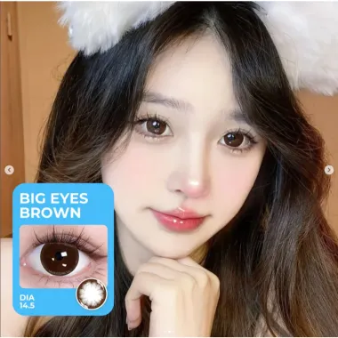 BST Big Eyes Series Black - Brown 14.5mm lens ̉ tháng UYAAI/Fresh Lady