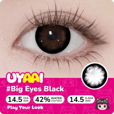 BST Big Eyes Series Black - Brown 14.5mm lens ̉ tháng UYAAI/Fresh Lady