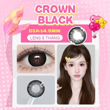 CROWN COLLECTION (CROWN BLACK) – Mẫu lens giãn tròng đỉnh cao 14.5mm từ Fresh Lady