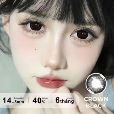 CROWN COLLECTION (CROWN BLACK) – Mẫu lens giãn tròng đỉnh cao 14.5mm từ Fresh Lady