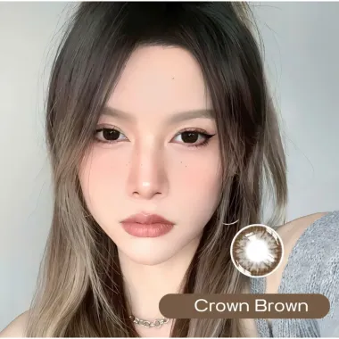 CROWN COLLECTION (CROWN BROWN) – Mẫu lens giãn tròng đỉnh cao 14.5mm từ Fresh Lady