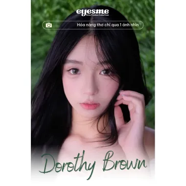 Lens 1Day DOROTHY BROWN - Lens giãn tròng 14.5 tone nâu tự nhiên