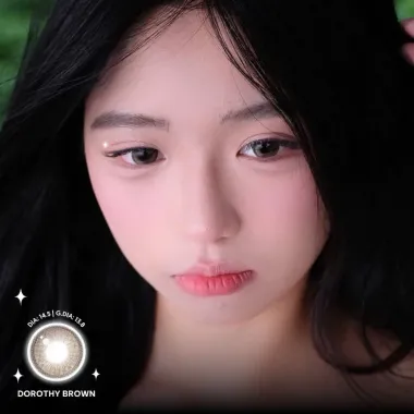 Lens 1Day DOROTHY BROWN - Lens giãn tròng 14.5 tone nâu tự nhiên