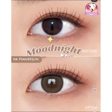  LENS 1DAY Moodnight Brown chính hãng từ OLENS