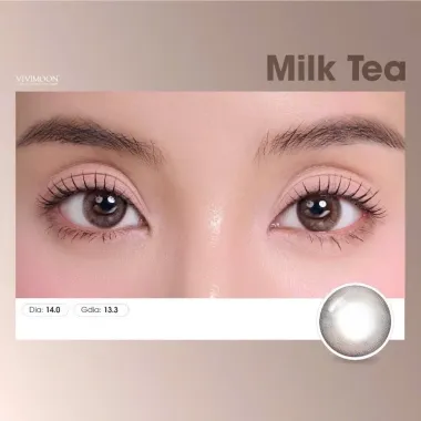 LENS 1DAY Nâu Trà Sữa Tự Nhiên Milk Tea Brown VIVIMOON (Gía 1 chiếc)