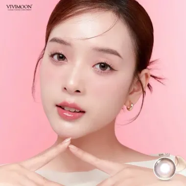 LENS 1DAY Nâu Trà Sữa Tự Nhiên Milk Tea Brown VIVIMOON (Gía 1 chiếc)