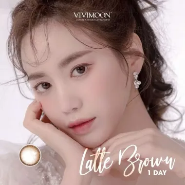 LENS 1DAY Nâu Tự nhiên Latte Brown Vivimoon