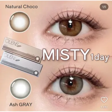Lens 1Day OLENS MISTY – ASH GRAY & CHOCO