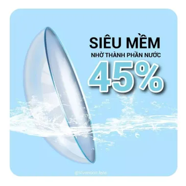 Lens 1DAY TRONG SUỐT cho mắt thở Vivimedi Oxy Plus 24h (iá 1 chiếc)