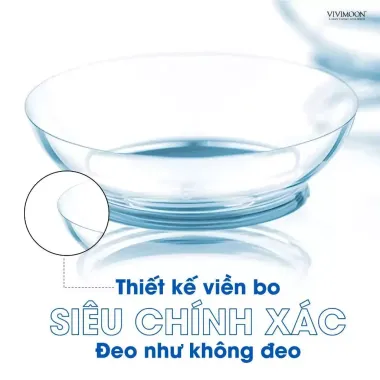 Lens 1DAY TRONG SUỐT cho mắt thở Vivimedi Oxy Plus 24h (iá 1 chiếc)
