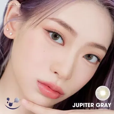 Lens 1Day xám pha ánh vàng Jupiter Gray VIVIMOON (Gía 1 chiếc)