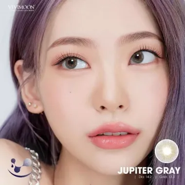 Lens 1Day xám pha ánh vàng Jupiter Gray VIVIMOON (Gía 1 chiếc)