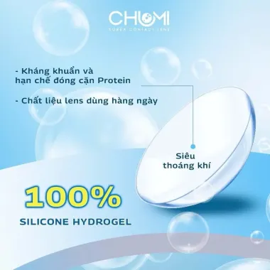 Lens trong suốt mắt thở cho mắt thở 14h Chumi