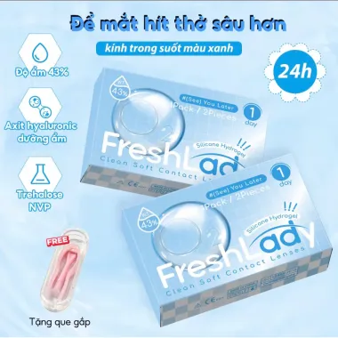 Lens Trong Suốt 1Day Fresh Lady (Giá 1 Đôi)