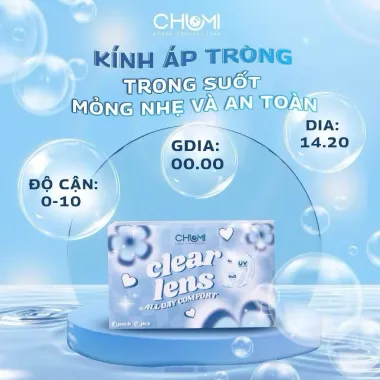 Lens Trong Suốt Mắt Thở 14h Chumi