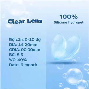 Lens Trong Suốt Mắt Thở 14h Chumi