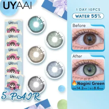 Series Lens 1 Ngày UYAAI Nagini giãn nhẹ 14.2mm (Giá 1 Đôi)