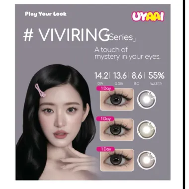 (GIÁ 1 CHIẾC) 1Day Gray - Màu xám tự nhiên - Kính áp tròng Eyesme