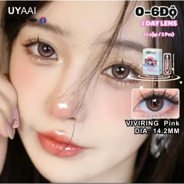 Series lens 1 ngày VIVIRING – UYAAI giãn 14.2mm (Giá 1 Đôi)
