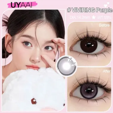 Series lens 1 ngày VIVIRING – UYAAI giãn 14.2mm (Giá 1 Đôi)