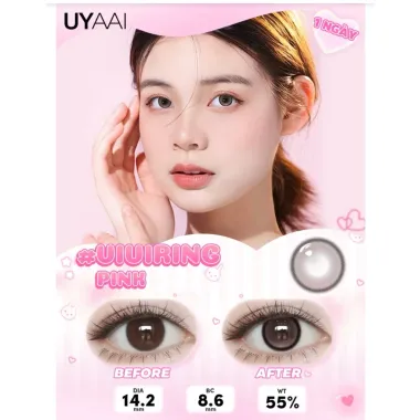 Series lens 1 ngày VIVIRING – UYAAI giãn 14.2mm (Giá 1 Đôi)