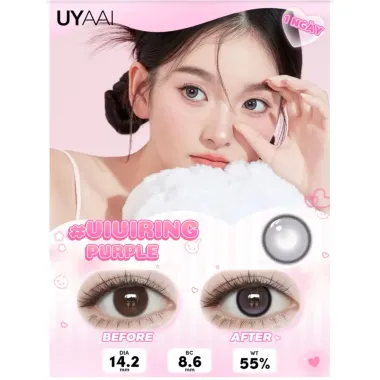 Series lens 1 ngày VIVIRING – UYAAI giãn 14.2mm (Giá 1 Đôi)