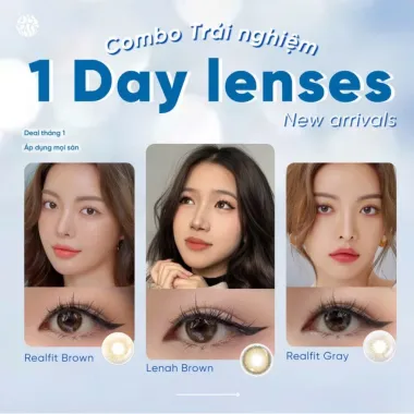 Tổng Hợp 2 Mẫu 1Day Lensme