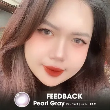 Tổng hợp Lens 1 ngày cận VIVIMOON khóa ẩm 2 mẫu Pear Gray và Kitten Eye Brown (Giá 1 chiếc)