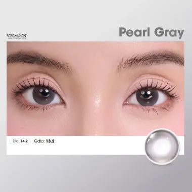 Tổng hợp Lens 1 ngày cận VIVIMOON khóa ẩm 2 mẫu Pear Gray và Kitten Eye Brown (Giá 1 chiếc)